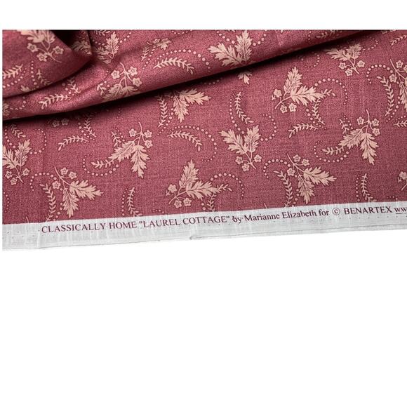 Benartex Laurel Cottage 2.75 Yds‎ 13 Fat Quarters Cotton Coordinate Quilter Pink - Picture 3 of 16